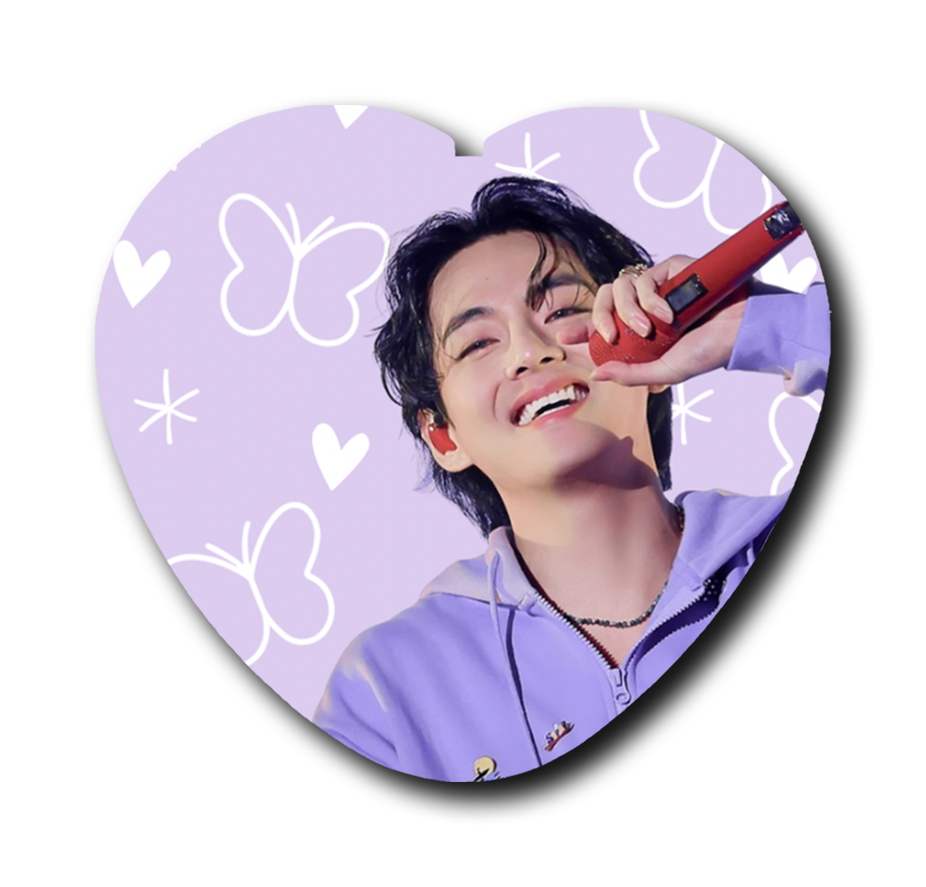 Sweet Busan V Heart Button
