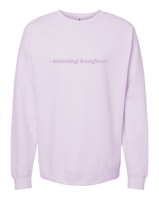 Missing Bangtan Lavender Sweatshirt