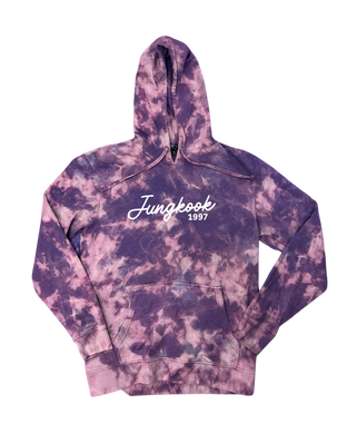 All Members Purple Bleached Hoodie