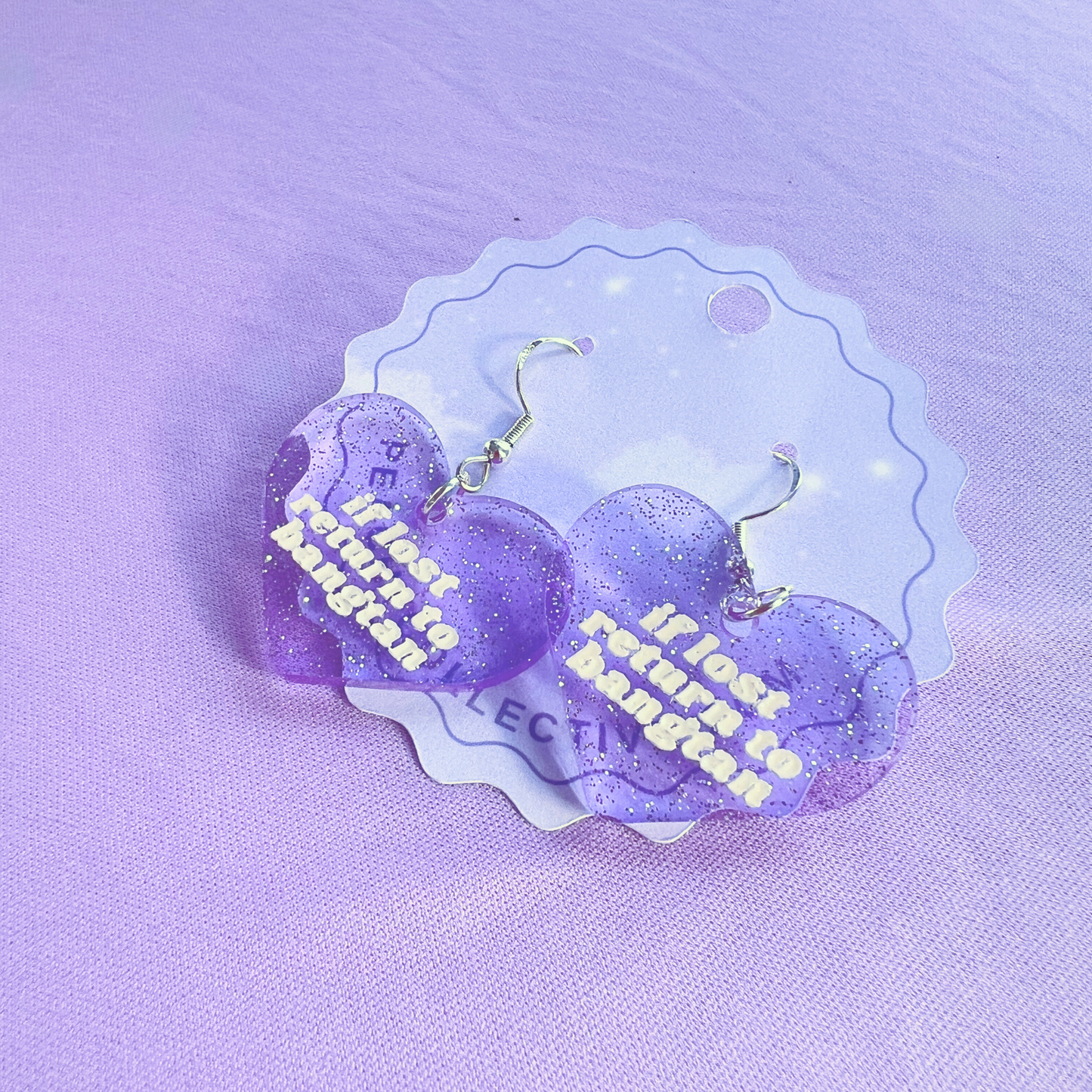 If Lost Return to Bangtan Acrylic Earrings