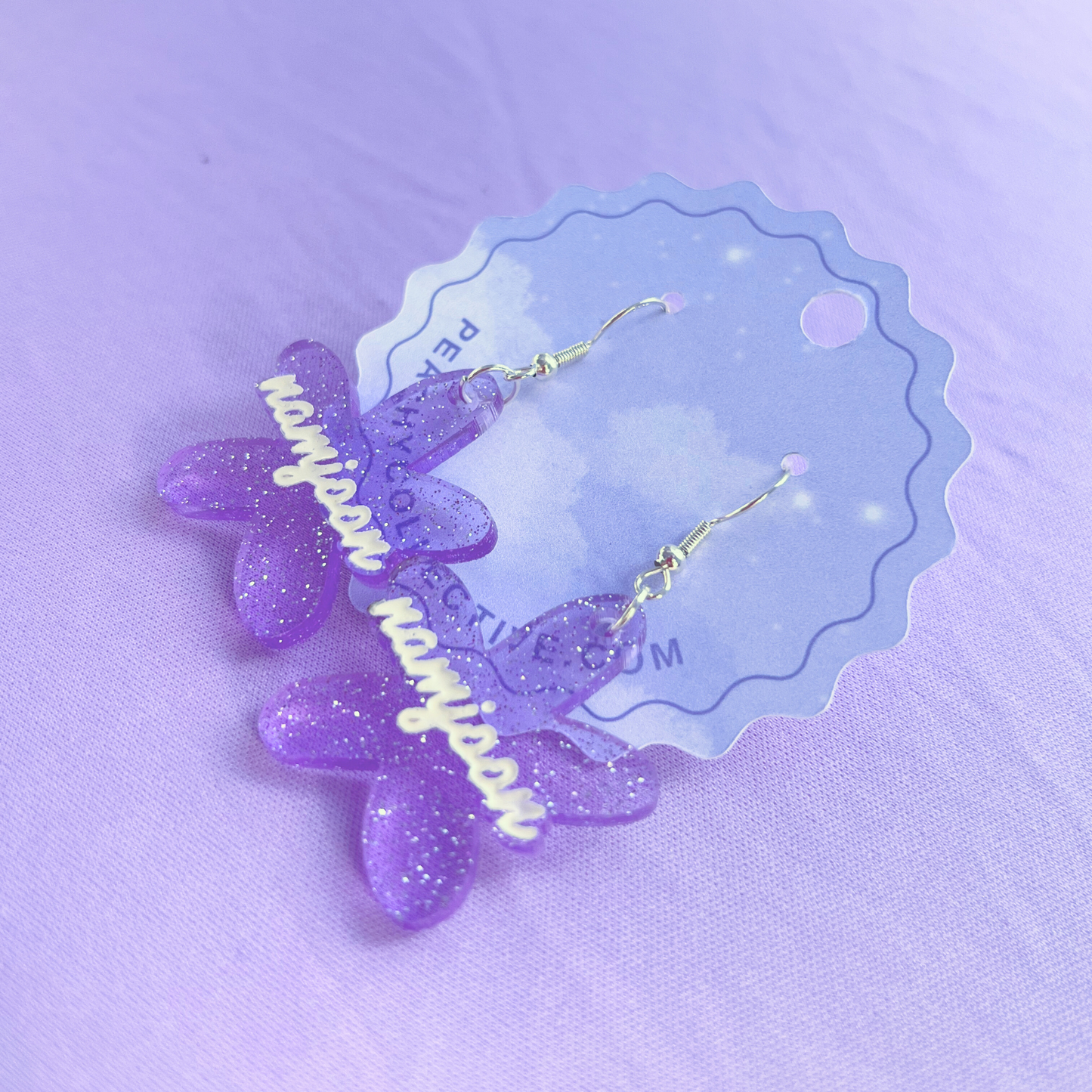 Namjoon Flower Acrylic Earrings