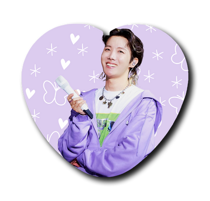 Sweet Busan J-Hope Heart Button