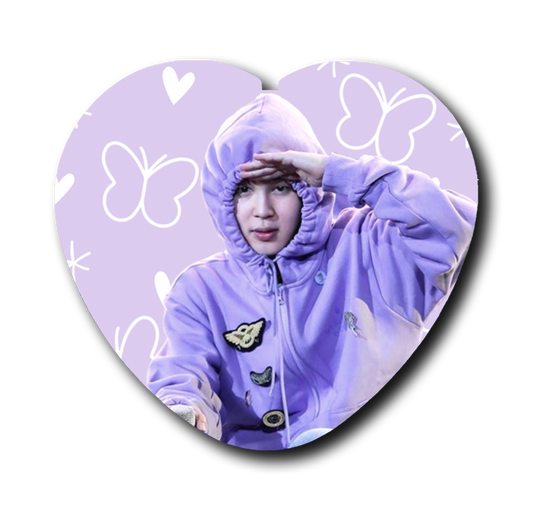 Sweet Busan Jimin Heart Button
