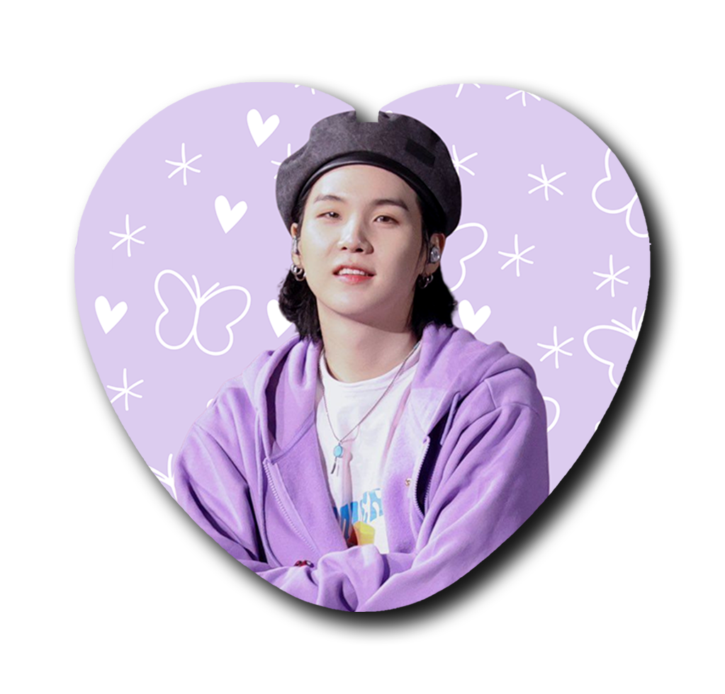 Sweet Busan Yoongi Heart Button