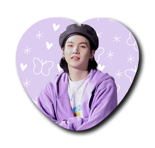 Sweet Busan Yoongi Heart Button