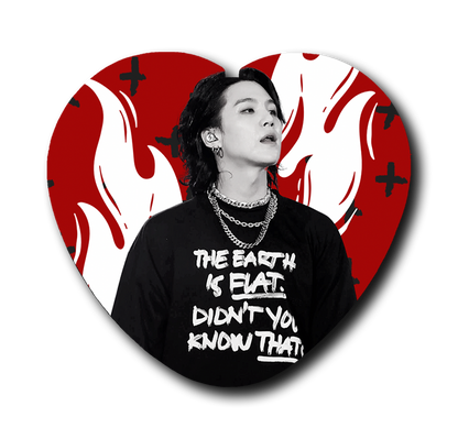 Spicy Busan Yoongi Heart Button