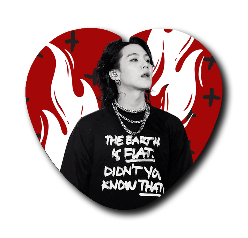 Spicy Busan Yoongi Heart Button