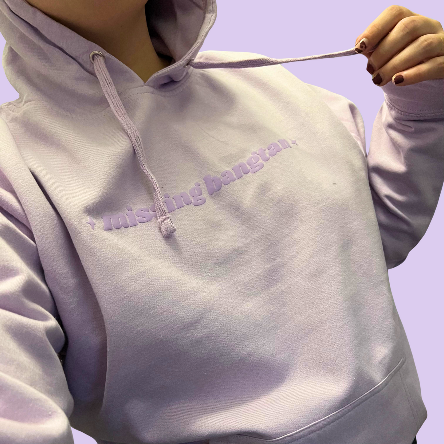 Missing Bangtan Lavender Hoodie