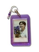 Custom Photo Keychain - Purple Jellie Glitter Acrylic