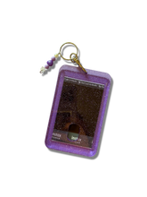 Custom Photo Keychain - Purple Jellie Glitter Acrylic