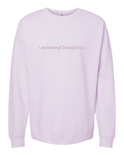 Missing Bangtan Lavender Sweatshirt